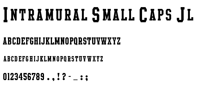 Intramural Small Caps JL font